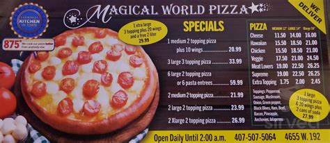 magical world pizza express reviews